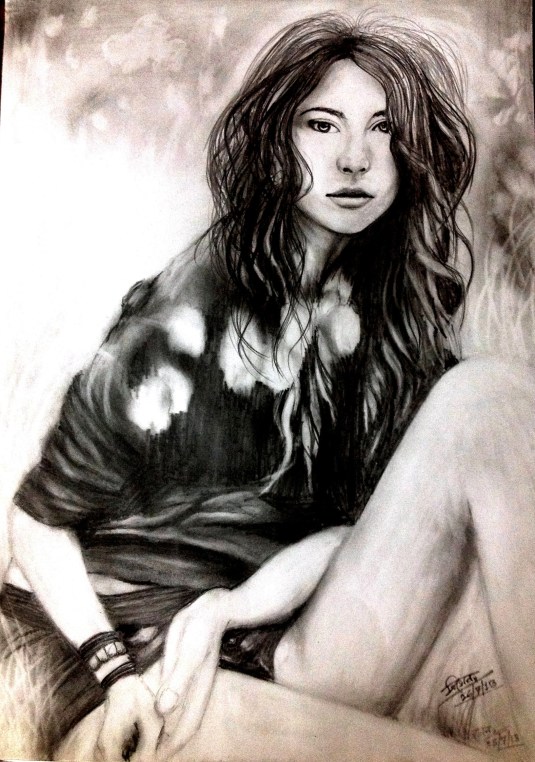 pencil sketch by Trinath Sen