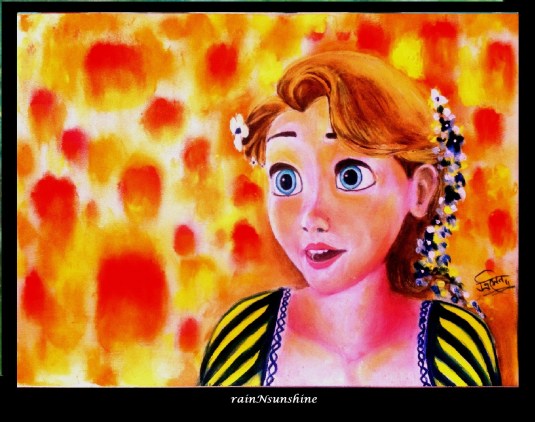tangled _oil painting by rainNsunshine