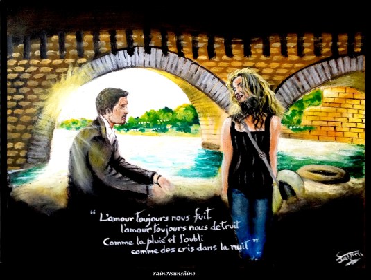 before sunset _ oil painting by rainNsunshine - frame