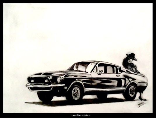 here's to dreaming _ sketch  by rainNsunshine  _framed